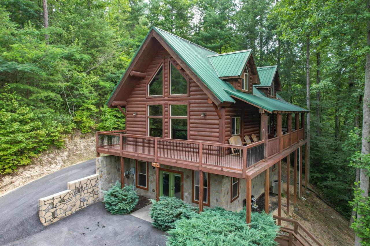 Relaxation Retreat - Large Family Cabin - Wifi, Fire Pit, Game Room With Pool Table And More Sevierville Eksteriør bilde