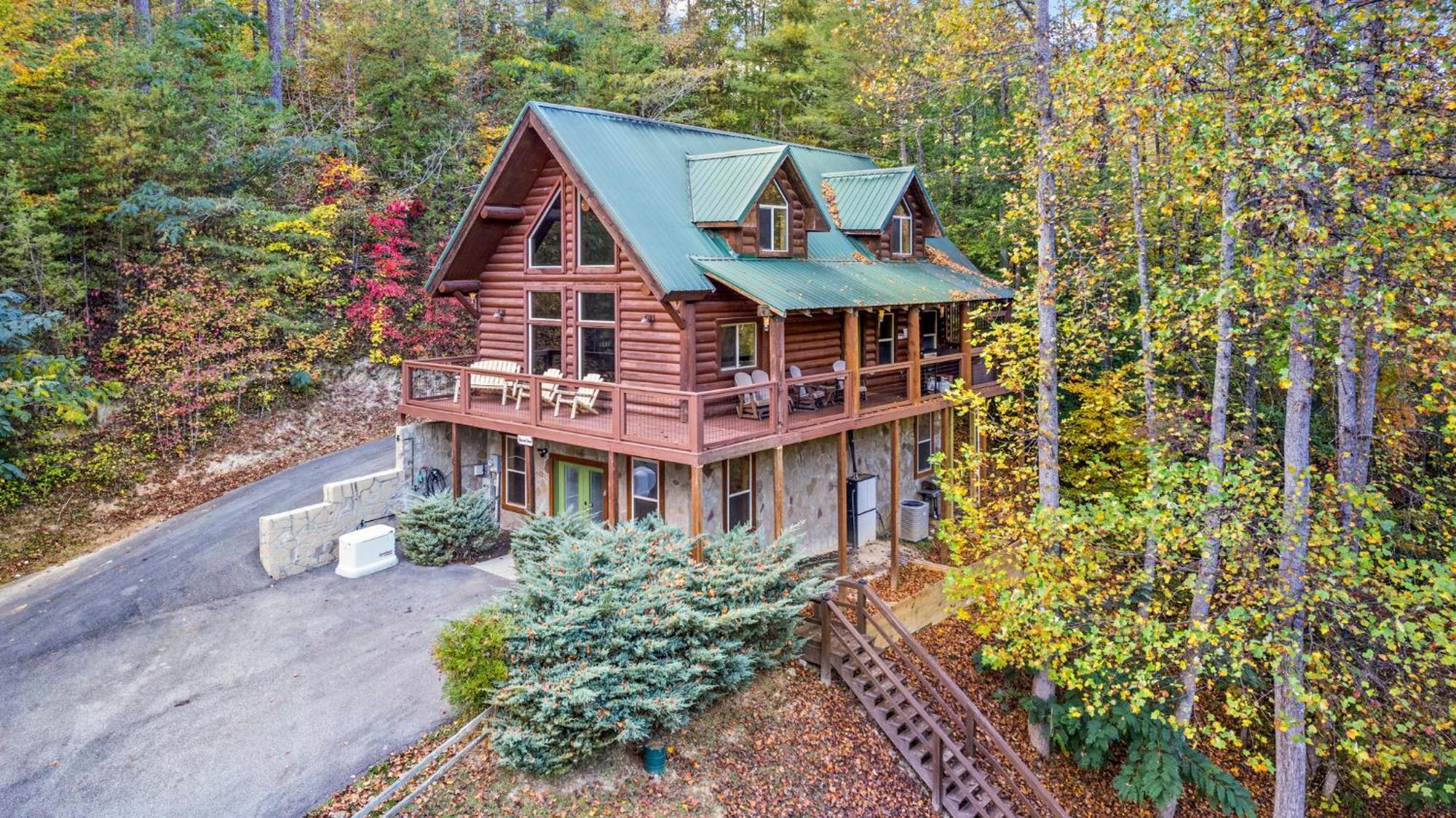 Relaxation Retreat - Large Family Cabin - Wifi, Fire Pit, Game Room With Pool Table And More Sevierville Eksteriør bilde